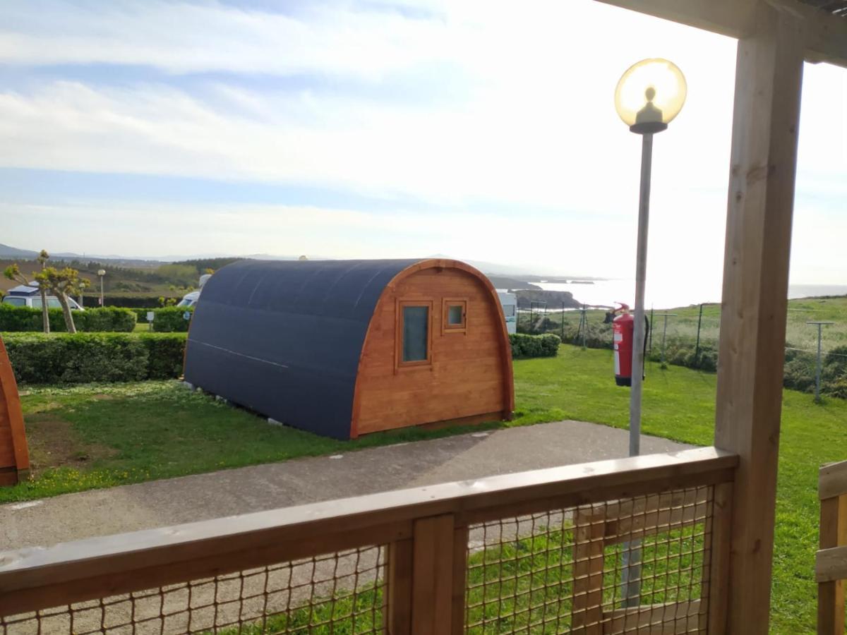 Bungalow 3 Personas - Camping Playa De Tapia Tapia De Casariego Dış mekan fotoğraf